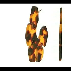 J Crew new Acetate Flower Open Hoop Earrin…